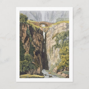 Cartão Postal Ponte natural, Valle d'Icononzo (lito colorido)