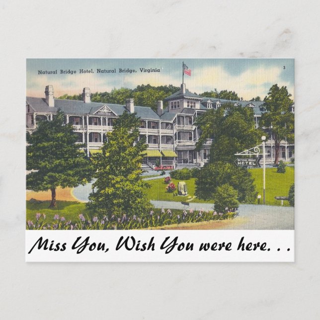 Cartão Postal Ponte Natural, Virgínia (Frente)