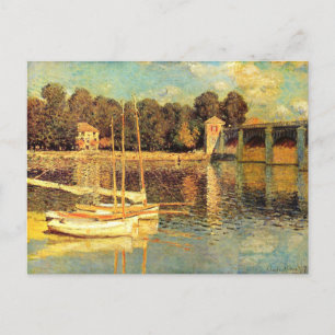 Cartão Postal Ponte no Argenteuil Claude Monet