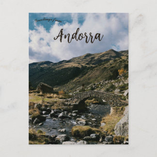 Cartão Postal Ponte no Vale de Incles de Andorra