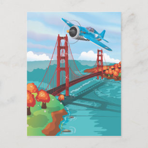 Cartão Postal Ponte Ouro de São Francisco
