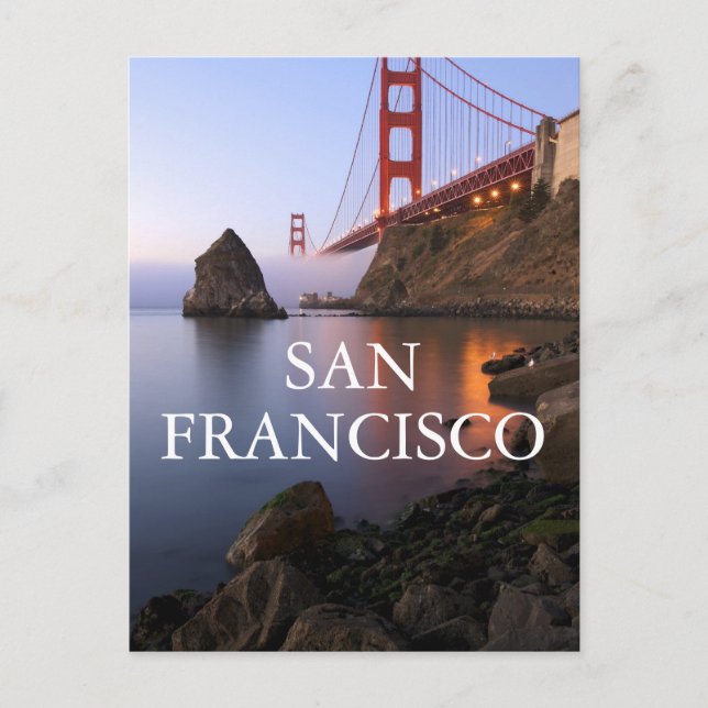 Cartão Postal Ponte ouro Gate | San Francisco Califórnia (Frente)