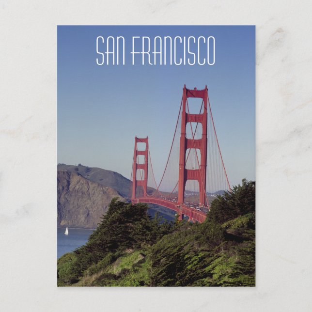 Cartão Postal Ponte ouro Gate, São Francisco (Frente)