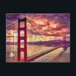 Cartão Postal Ponte Ouro Portão em São Francisco, Califórnia.<br><div class="desc">Ponte da porta do Ouro</div>
