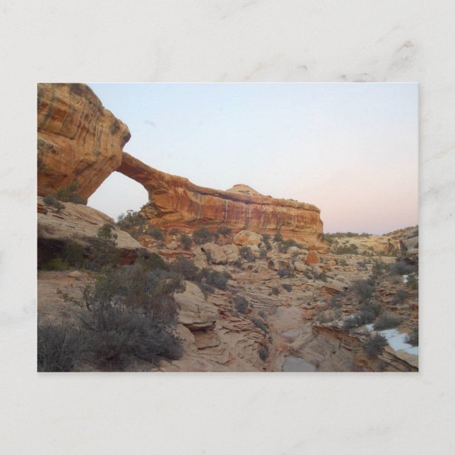 Cartão Postal Ponte Owachomo No Monume Nacional Das Pontes Natur (Frente)