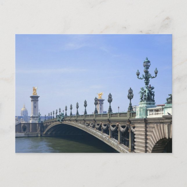 Cartão Postal Ponte Pont Alexandre-III (Frente)