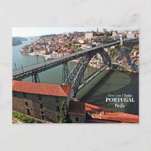 Cartão Postal Ponte Porto sobre o rio Douro, Portugal