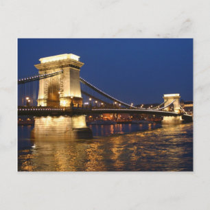 Cartão Postal Ponte principal de Budapeste