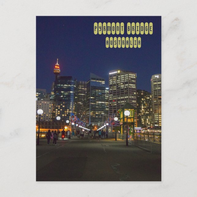 Cartão Postal Ponte Pyrmont (Frente)