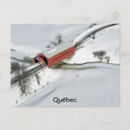 Cartão Postal Ponte Red Covered, Québec