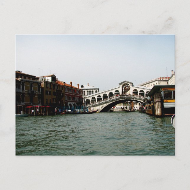 Cartão Postal Ponte Rialto (Frente)