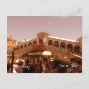 Cartão Postal Ponte Rialto, Veneza, Itália