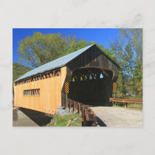 Cartão Postal Ponte Rokingham Vermont Coberta pelo Mundo