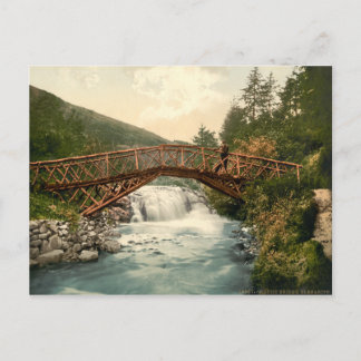 Cartão Postal Ponte rustica em Glenariff. Co. Antrim, Irlanda