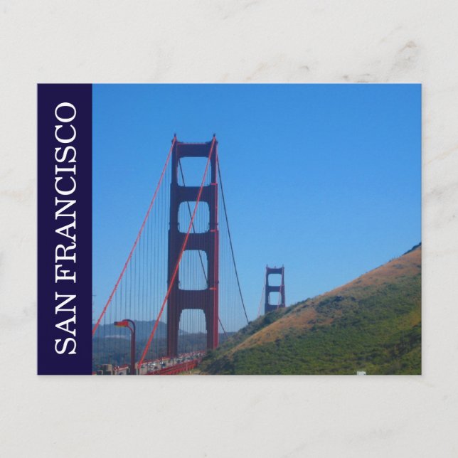 Cartão Postal ponte san francisco (Frente)
