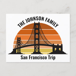 Cartão Postal Ponte San Francisco Sunset Personalizada