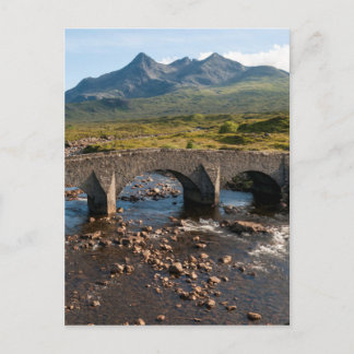 Cartão Postal Ponte Sligachan, ilha de Skye, Escócia