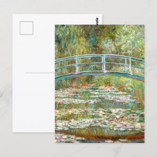Cartão Postal Ponte sobre a Lagoa de Nenúfares Claude Monet