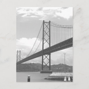 Cartão Postal Ponte sobre o rio Tejo