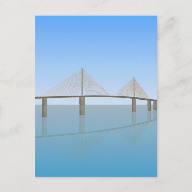 Cartão Postal Ponte Sunshine Skyway: Tampa Bay: (Frente)