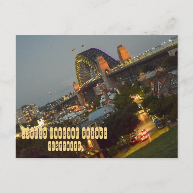 Cartão Postal Ponte Sydney Harbor (Frente)