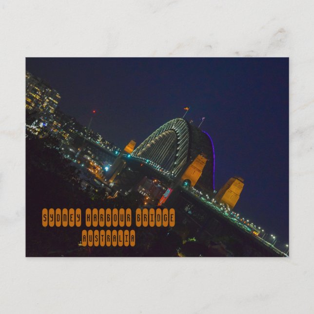 Cartão Postal Ponte Sydney Harbor (Frente)