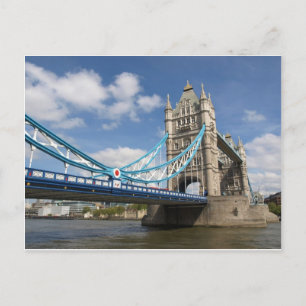 Cartão Postal Ponte Torre sobre o Rio Thames London Reino Unido