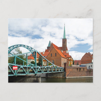 Cartão Postal Ponte Tumski Wroclaw, Polônia