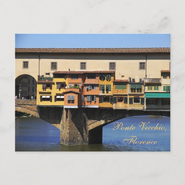 Cartão Postal Ponte Vecchio, Florença (Frente)