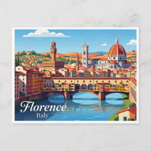Cartão Postal Ponte Vecchio Florença Itália