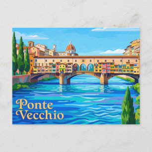 Cartão Postal Ponte Vecchio Itália