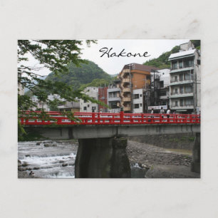 Cartão Postal ponte vermelha hakone