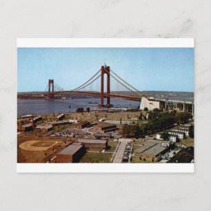 Cartão Postal Ponte Verrazano Narrows Nova York Vista Antiga