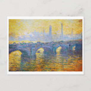 Cartão Postal Ponte Waterloo, Clima das Cinzas, 1900 Claude Mone