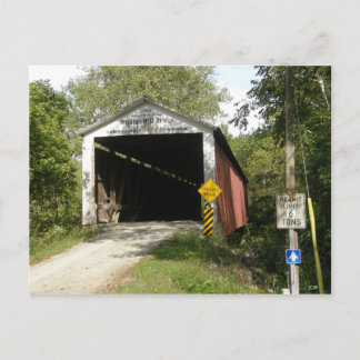 Cartão Postal Ponte Wilkins Mill, Condado de Parke, Indiana,Cart