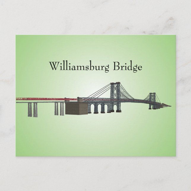 Cartão postal: Ponte Williamsburg (Frente)