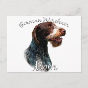 Cartão Postal Ponteiro Wirehaired Alemão Mãe 2