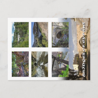 Cartão Postal pontes chipre ponte postal kelefos trimiklini