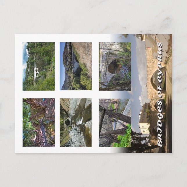 Cartão Postal pontes chipre ponte postal kelefos trimiklini (Frente)