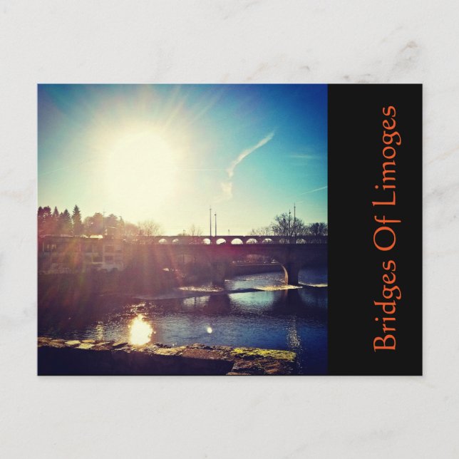 Cartão Postal Pontes De Limoges (Frente)