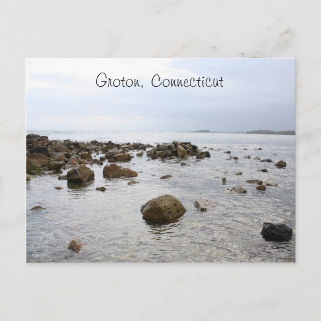 Cartão Postal Ponto Bluff do Groton, Connecticut - Cartão-postal (Frente)
