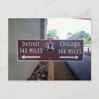 Cartão Postal Ponto incompleto, Detroit Chicago