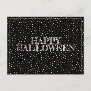Cartão Postal Pontos de Halloween