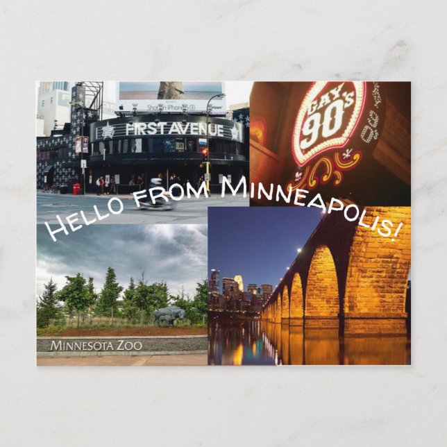 Cartão Postal Pontos de referência favoritos (Frente)