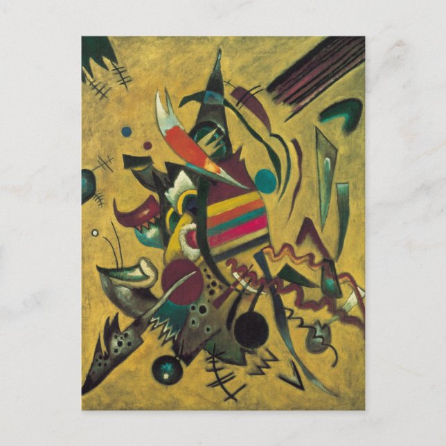 Cartão Postal Pontos de Wassily Kandinsky, expressionismo veneno (Frente)