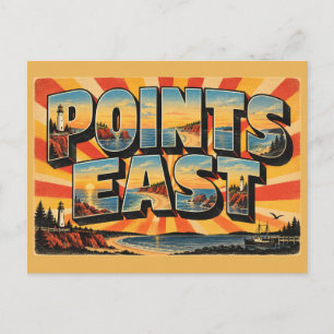 Cartão Postal Pontos do Leste PEI Faróis Rota Cênica Arte