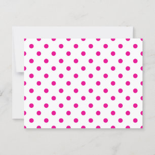 Cartão Postal Pontos Pintados Rosa Choque