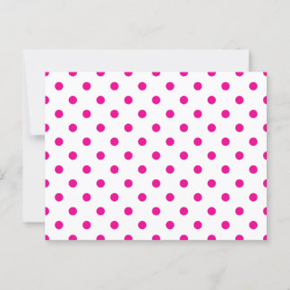Cartão Postal Pontos Pintados Rosa Choque