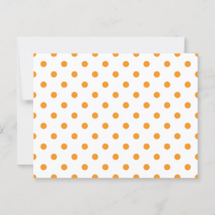 Cartão Postal Pontos Polka Laranja