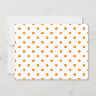 Cartão Postal Pontos Polka Laranja